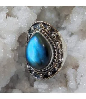 Bague Nila-Shakti – Argent 925 & Labradorite