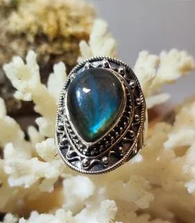 Bague Nila-Shakti – Argent 925 & Labradorite