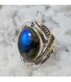 Bague Nila-Kanta – Argent 925 & Labradorite
