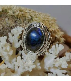 Bague Nila-Kanta – Argent 925 & Labradorite