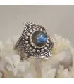 Bague Dharaka – Argent 925 & Labradorite