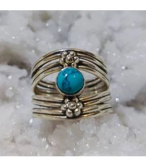 Bague Ambarika – Argent 925 & Turquoise