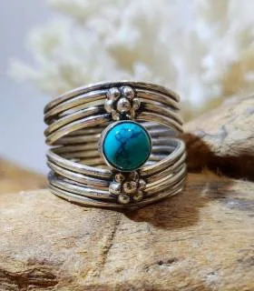 Bague Ambarika – Argent 925 & Turquoise