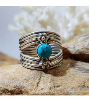 Bague Ambarika – Argent 925 & Turquoise