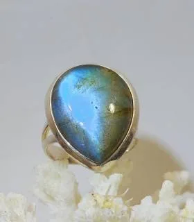 Bague Meghavati – Argent 925 & Labradorite