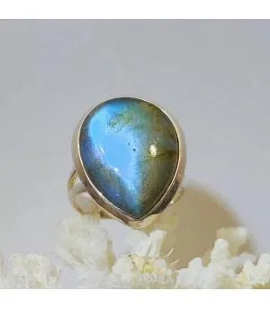 Bague Meghavati – Argent 925 & Labradorite