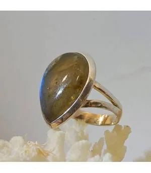 Bague Meghavati – Argent 925 & Labradorite