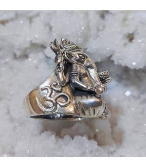 Bague "Ganesh" en argent dieu Indien