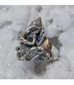 Bague "Ganesh" en argent dieu Indien
