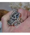 Bague "Ganesh" en argent dieu Indien