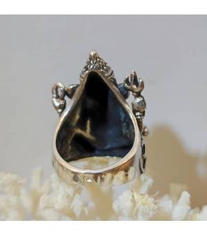 Bague "Ganesh" en argent dieu Indien