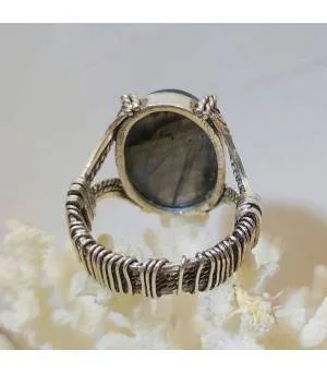 Bague Meghamaya – Argent 925 & Labradorite