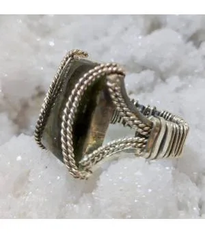 Bague Pravaalya – Argent 925 & Labradorite