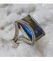 Bague Pravaalya – Argent 925 & Labradorite