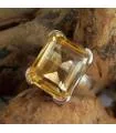 Bague argent pierre facettée naturelle de citrine Shantilight