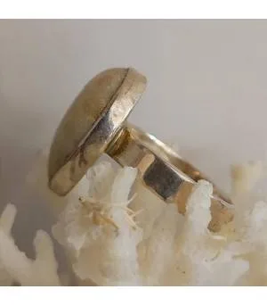 Bague argent corail fossilisé Shantilight