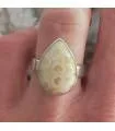 Bague argent corail fossilisé Shantilight