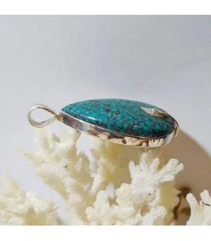 Pendentif Vasanti-Patra – Argent 925 & Turquoise