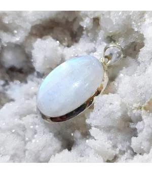 Pendentif Chandra-Kiran – Argent 925 & Pierre de Lune