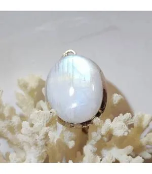 Pendentif Chandra-Kiran – Argent 925 & Pierre de Lune