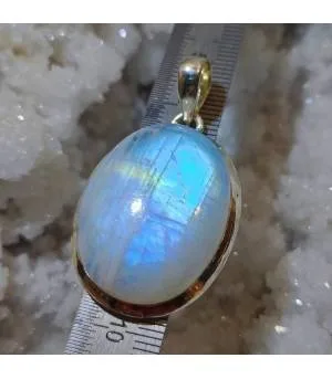 Pendentif Chandra-Kiran – Argent 925 & Pierre de Lune