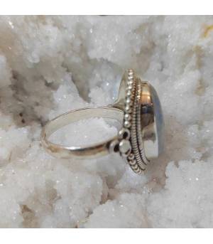 Bague Dhavalya – Argent 925 & Pierre de Lune
