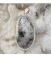 Pendentif argent pierre naturelle d'agate dendritique