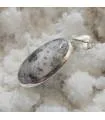 Pendentif argent pierre naturelle d'agate dendritique