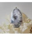 Pendentif argent pierre naturelle d'agate dendritique