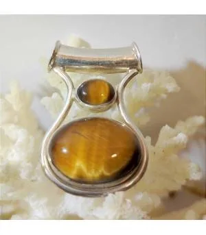 Pendentif ethnique bijoux pierre naturelle