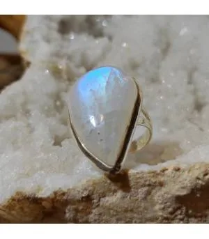 Bague Dhyana-Vidya – Argent 925 & Pierre de Lune