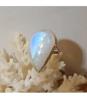 Bague Dhyana-Vidya – Argent 925 & Pierre de Lune