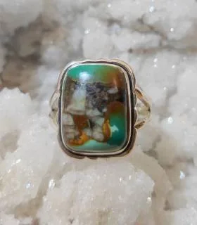 Bague Vasuki-Dhara – Argent 925 & Turquoise