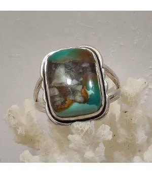 Bague Vasuki-Dhara – Argent 925 & Turquoise