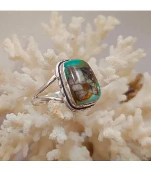 Bague Vasuki-Dhara – Argent 925 & Turquoise