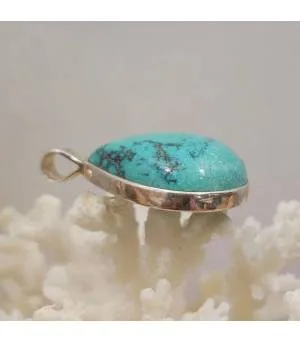 Pendentif Mayura-Tala – Argent 925 & Turquoise