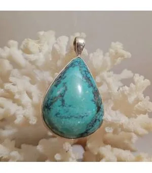 Pendentif Mayura-Tala – Argent 925 & Turquoise