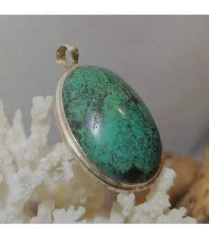 Pendentif Tsangpo – Argent 925 & Turquoise