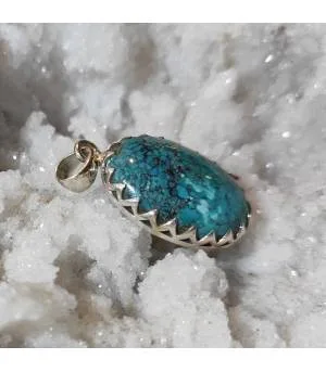 Pendentif Tara-Shilpa – Argent 925 & Turquoise