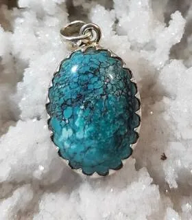 Pendentif Tara-Shilpa – Argent 925 & Turquoise