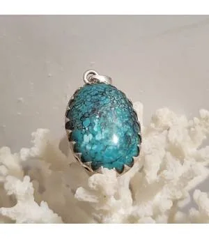 Pendentif Tara-Shilpa – Argent 925 & Turquoise