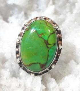 Bague Vasuki-Pravaha – Argent 925 & Turquoise