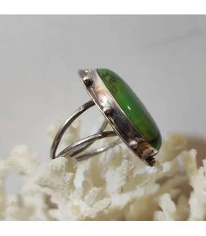 Bague Vasuki-Pravaha – Argent 925 & Turquoise