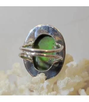 Bague Vasuki-Pravaha – Argent 925 & Turquoise