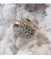 Bague vintage argent et pierre naturelle de citrine
