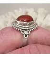 Bague ethnique en argent et cornaline Shantilight