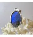 Pendentif Nila-Kanta – Argent 925 & Labradorite bleue