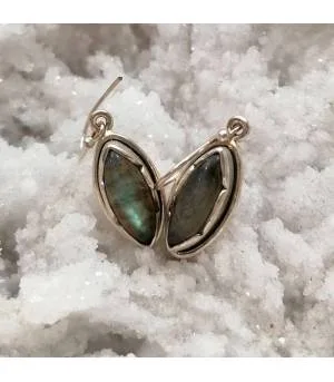 Boucles d'oreilles Nila-Maya – Argent 925 & Labradorite