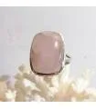 Bague argent vintage pierre naturelle quartz rose