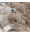 Bague ethnique argent pierre naturelle larimar